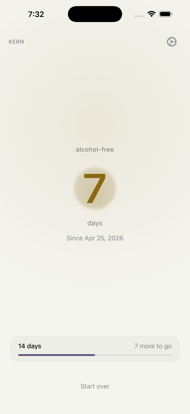 Day 7 — One week sober